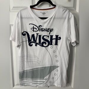 Disney Cruise Line Wish Embroidered DCL Shirt Tee Disney Size Medium NWOT